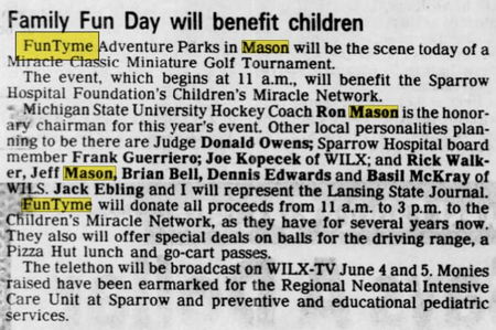 FunTyme Adventure Park - May 1994 Family Fun Day Benefit (newer photo)